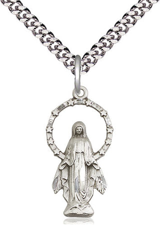 Sterling Silver Miraculous Medal Catholic Jewelry