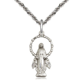 Sterling Silver Miraculous Medal Catholic Jewelry