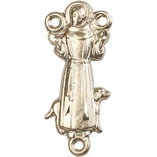 Gold Plate Saint Francis Rosary Center Rosary Center