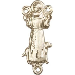 14kt Gold Filled Saint Francis Rosary Center Rosary Center