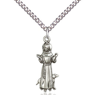 Sterling Silver Saint Francis Medal Catholic Jewelry
