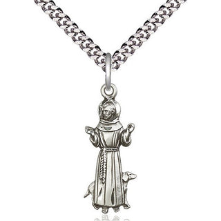 Sterling Silver Saint Francis Medal Catholic Jewelry