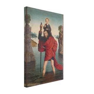 St. Christopher and the Christ Child Canvas Print - view 3