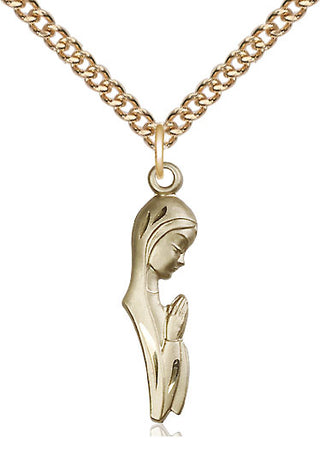 14kt Gold Filled Madonna Medal Catholic Jewelry