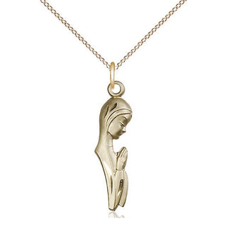 14kt Gold Madonna Medal