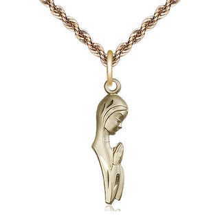 14kt Gold Madonna Medal