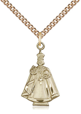 14kt Gold Infant Figure Medal