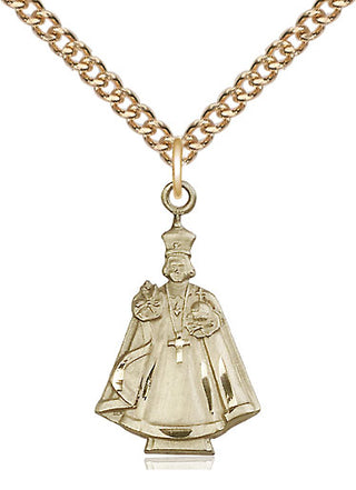 14kt Gold Infant Figure Medal