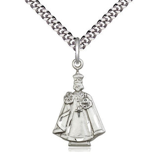 Sterling Silver Infant Figure Medal Catholic Jewelry
