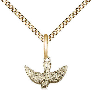14kt Gold Filled Holy Spirit Medal Religious and Catholic Jewelry