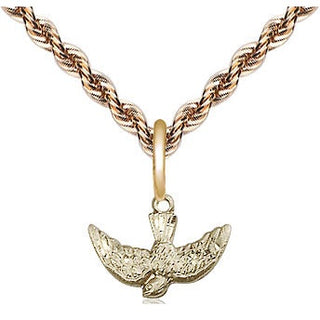 14kt Gold Holy Spirit Medal