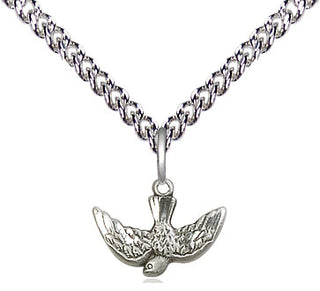 Sterling Silver Holy Spirit Medal Religious and Catholic Jewelry