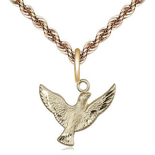 14kt Gold Holy Spirit Medal