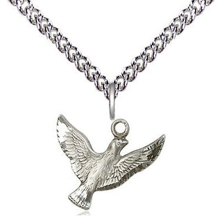Sterling Silver Holy Spirit Medal Religious and Catholic Jewelry