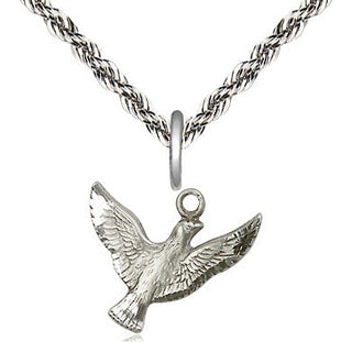 Sterling Silver Holy Spirit Medal Religious and Catholic Jewelry