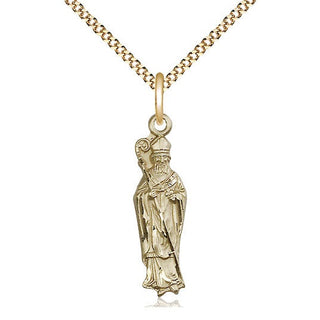 14kt Gold Filled Saint Patrick Medal Catholic Jewelry