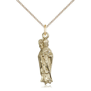 14kt Gold Filled Saint Patrick Medal Catholic Jewelry