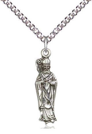 Sterling Silver Saint Patrick Medal Catholic Jewelry