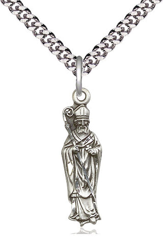 Sterling Silver Saint Patrick Medal Catholic Jewelry