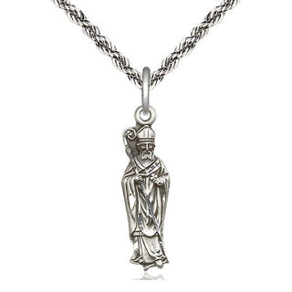 Sterling Silver Saint Patrick Medal Catholic Jewelry