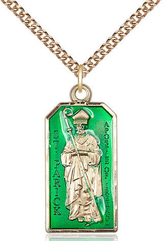14kt Gold Saint Patrick Medal