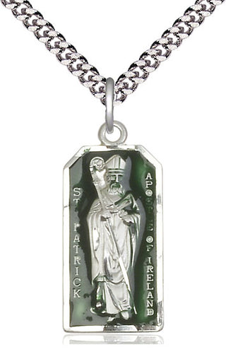 Sterling Silver Saint Patrick Medal Catholic Jewelry