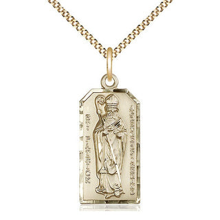 14kt Gold Filled Saint Patrick Medal Catholic Jewelry