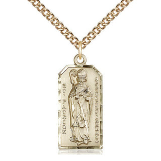 14kt Gold Filled Saint Patrick Medal Catholic Jewelry