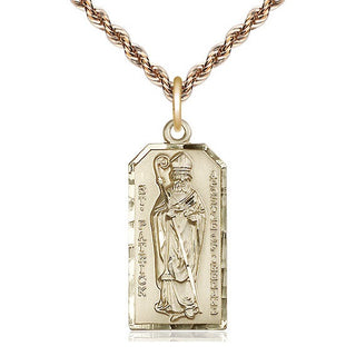 14kt Gold Filled Saint Patrick Medal Catholic Jewelry