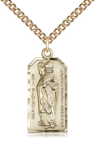 14kt Gold Saint Patrick Medal