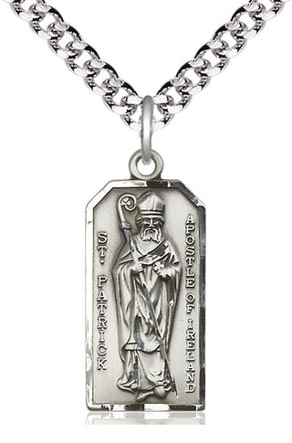 Sterling Silver Saint Patrick Medal Catholic Jewelry