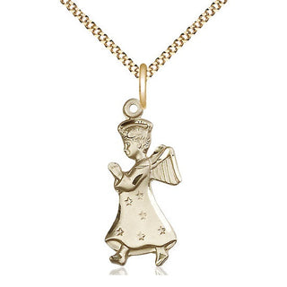 14kt Gold Filled Angel Medal Catholic Jewelry