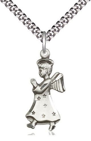 Sterling Silver Angel Medal Catholic Jewelry