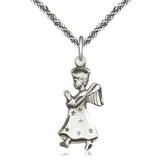 Sterling Silver Angel Medal Catholic Jewelry