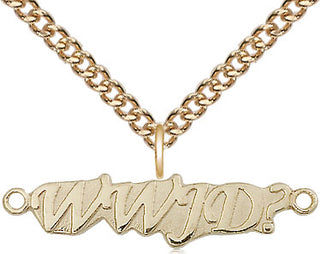 14kt Gold Wwjd Medal