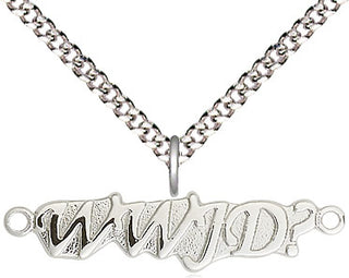 Sterling Silver Wwjd Medal Religious and Catholic Jewelry