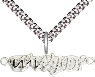 Sterling Silver Wwjd Medal Religious and Catholic Jewelry