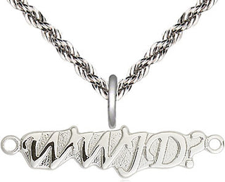 Sterling Silver Wwjd Medal Religious and Catholic Jewelry