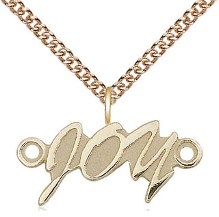 14kt Gold Filled Joy Medal Religious and Catholic Jewelry
