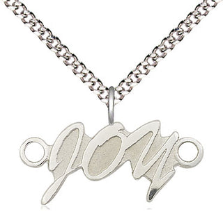 Sterling Silver Joy Medal Religious and Catholic Jewelry