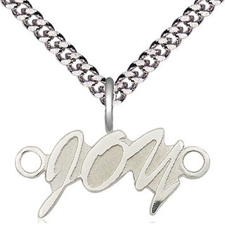Sterling Silver Joy Medal Religious and Catholic Jewelry