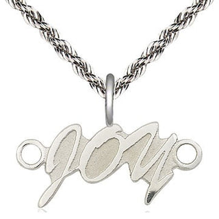 Sterling Silver Joy Medal Religious and Catholic Jewelry