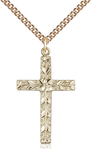 14kt Gold Cross Medal