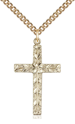 14kt Gold Cross Medal