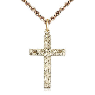 14kt Gold Cross Medal