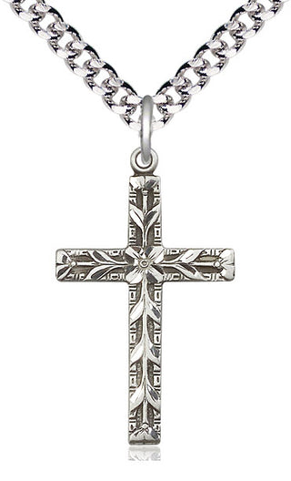 Pewter Cross Medal Catholic Jewelry