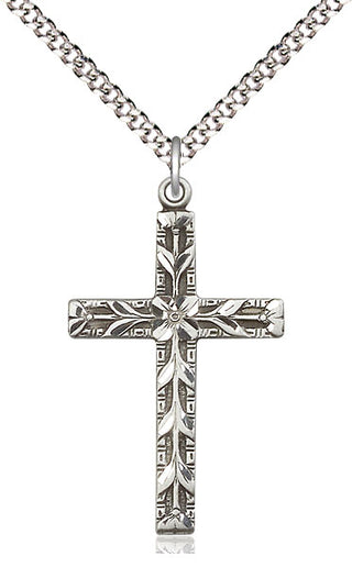 Pewter Cross Medal Catholic Jewelry
