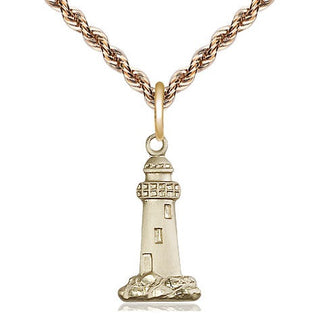 14kt Gold Filled Lighthouse Medal Religious Jewelry