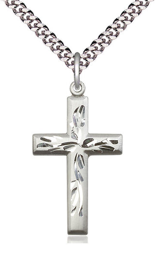 Pewter Cross Medal Catholic Jewelry