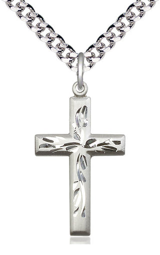 Pewter Cross Medal Catholic Jewelry